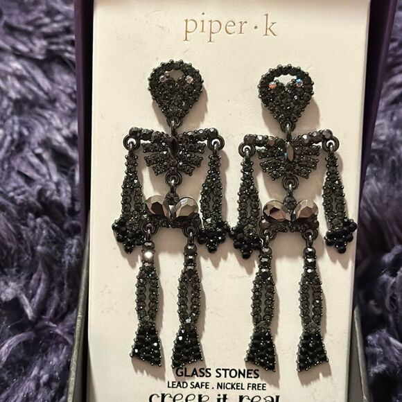 piper k skeleton earrings - Picture 1 of 4